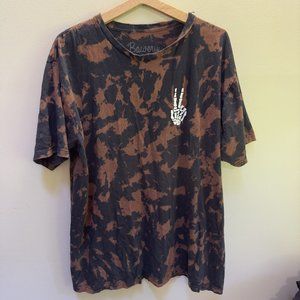 Brown and Black Tye Dye T-shirt